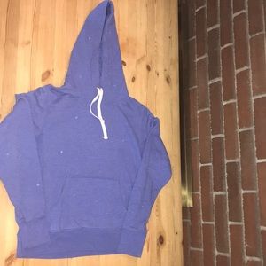 XS Women’s Blue Sweatshirt with Blue Star Pattern